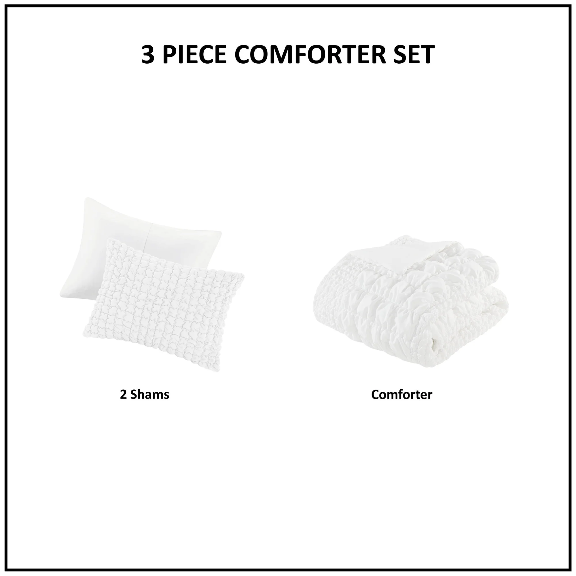 Evelyn 3-Piece Stripe Ruched Comforter Set - Image 23