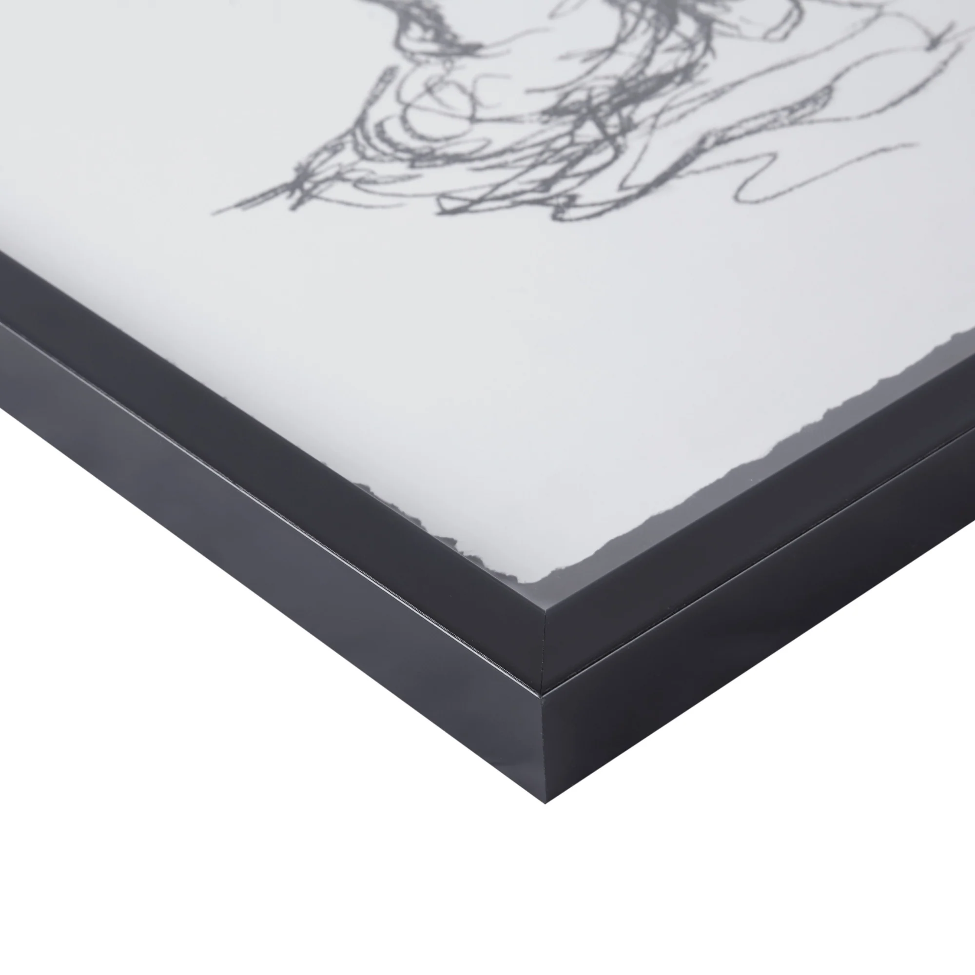Feminine Figures Sketch 2-Piece Framed Glass and Matted Wall Art Set - Image 4