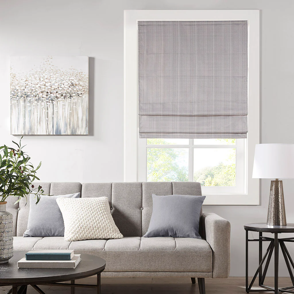 Galen Basketweave Room Darkening Cordless Roman Shade - Image 7