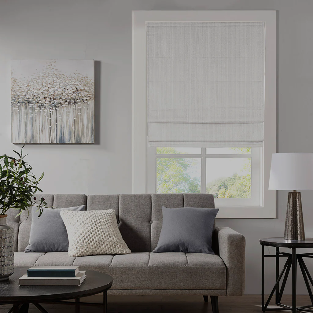 Galen Basketweave Room Darkening Cordless Roman Shade - Image 9