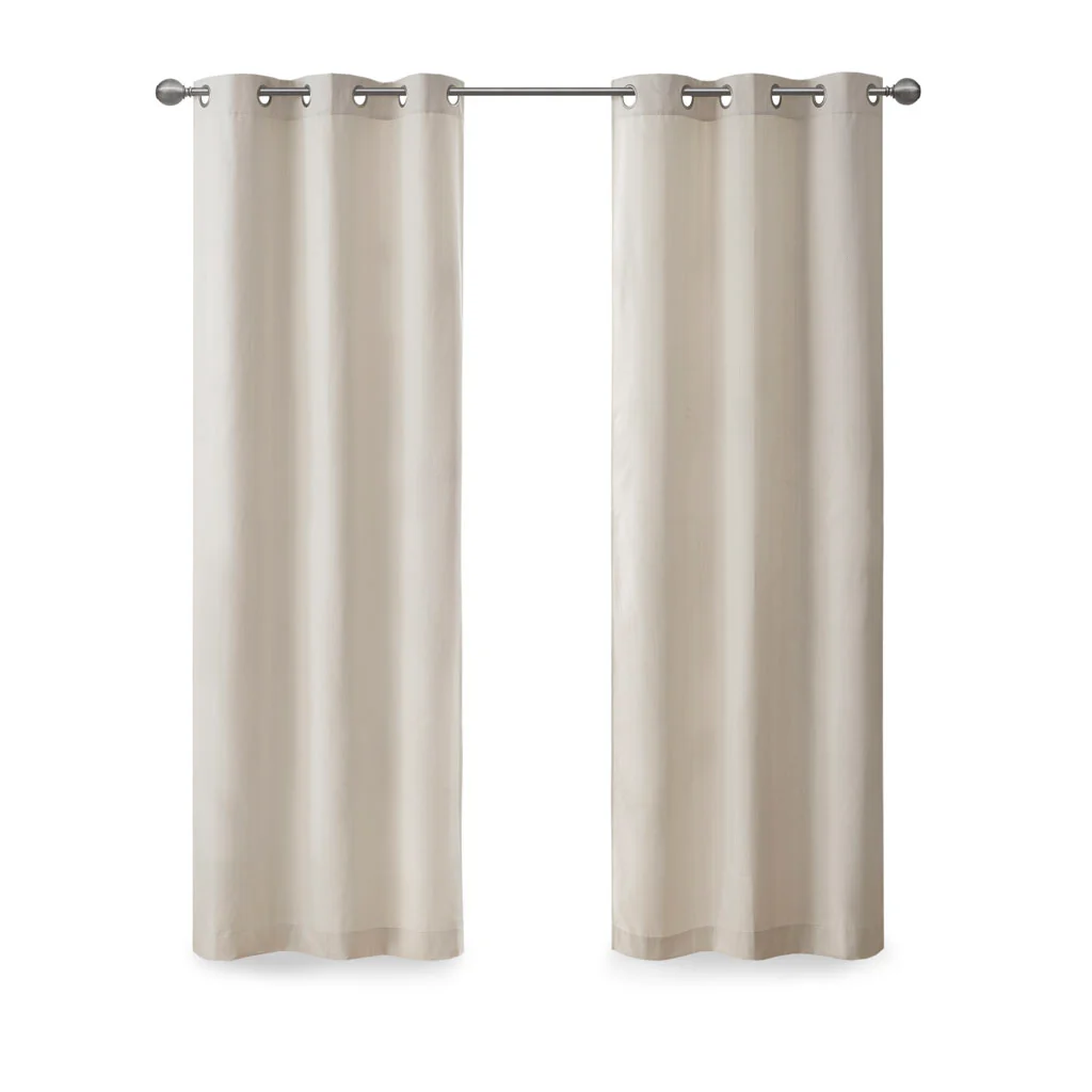 Galen Basketweave Room Darkening Curtain Panel Pair - Image 10