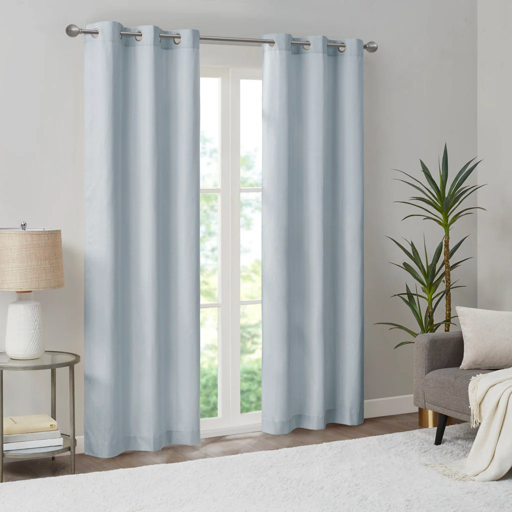 Galen Basketweave Room Darkening Curtain Panel Pair - Image 13