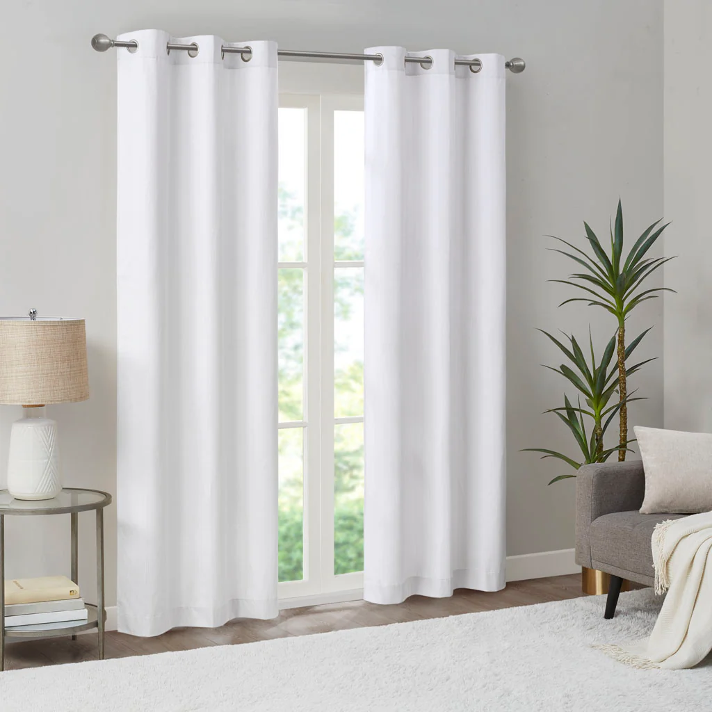 Galen Basketweave Room Darkening Curtain Panel Pair - Image 14