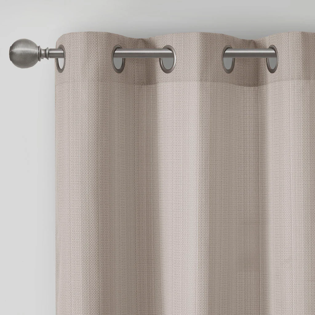 Galen Basketweave Room Darkening Curtain Panel Pair - Image 16