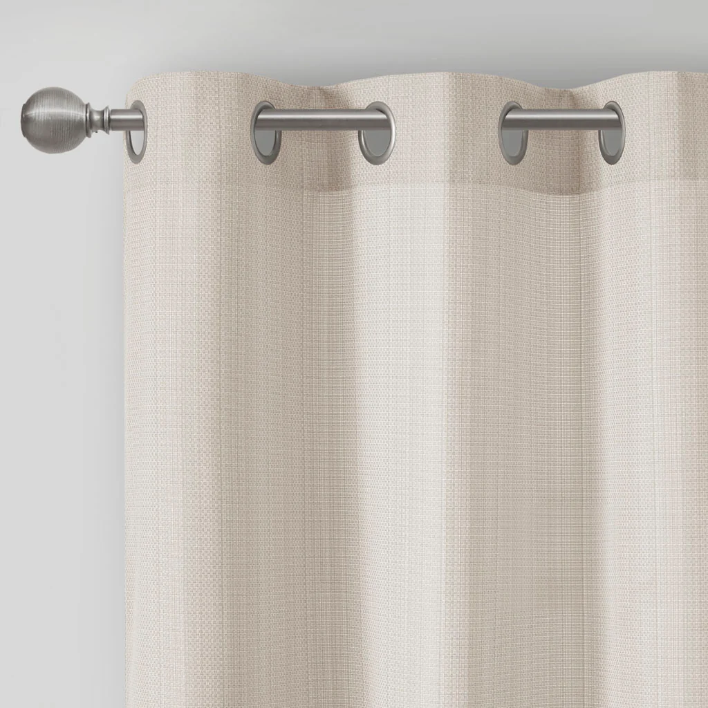 Galen Basketweave Room Darkening Curtain Panel Pair - Image 19