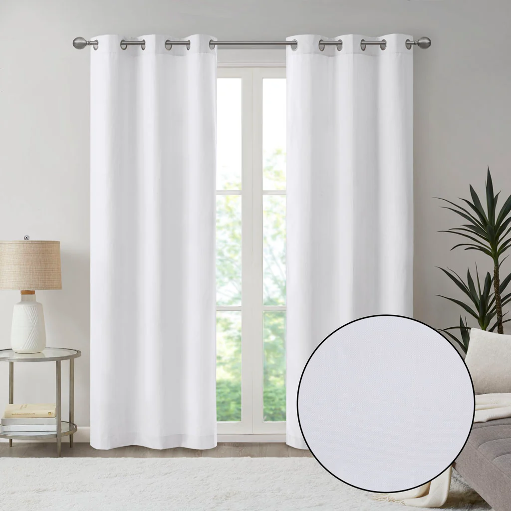 Galen Basketweave Room Darkening Curtain Panel Pair - Image 43
