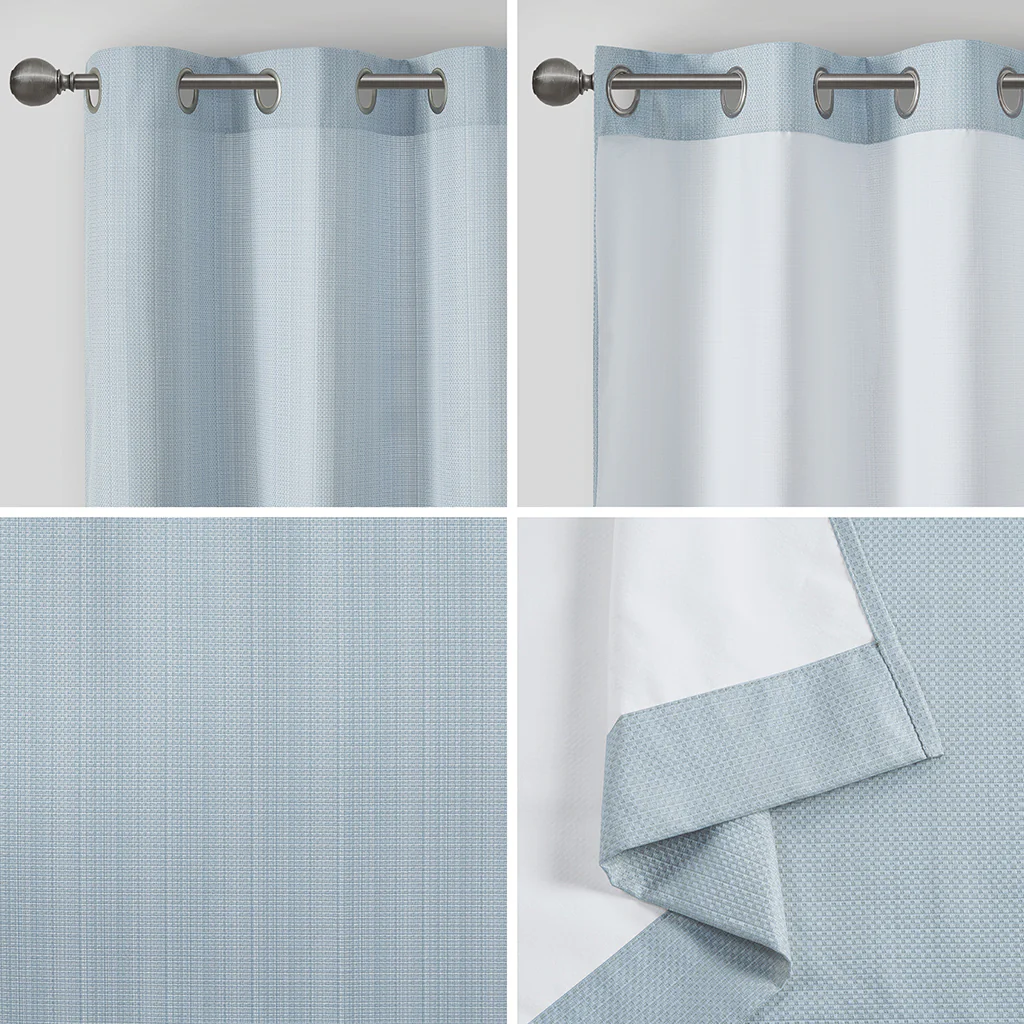 Galen Basketweave Room Darkening Curtain Panel Pair - Image 47