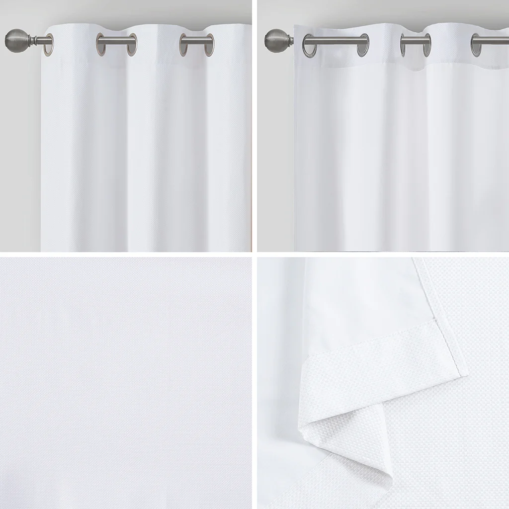 Galen Basketweave Room Darkening Curtain Panel Pair - Image 48