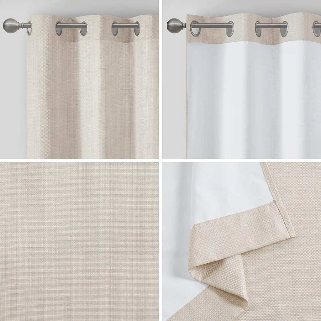 Galen Basketweave Room Darkening Curtain Panel Pair - Image 49