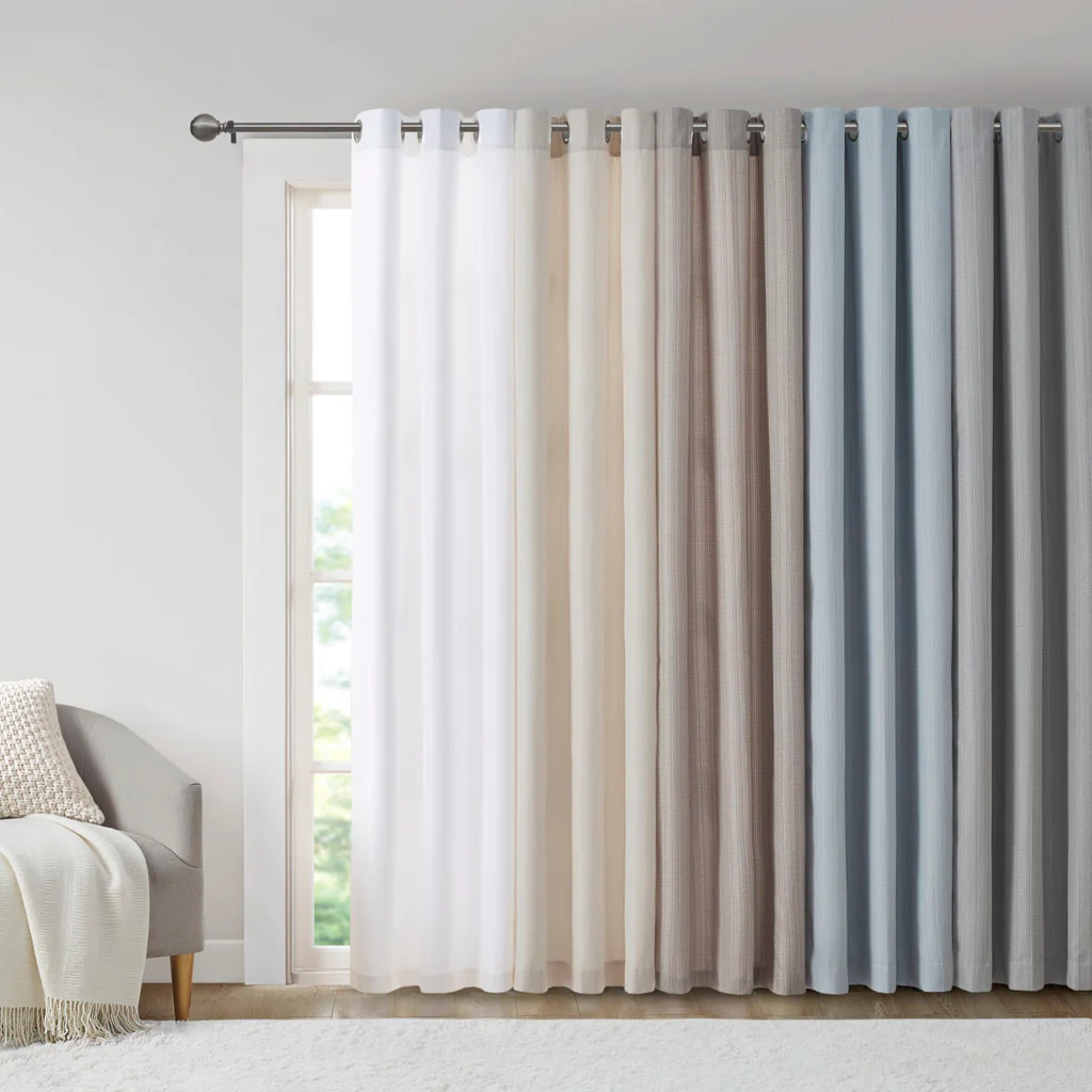 Galen Basketweave Room Darkening Curtain Panel Pair - Image 51