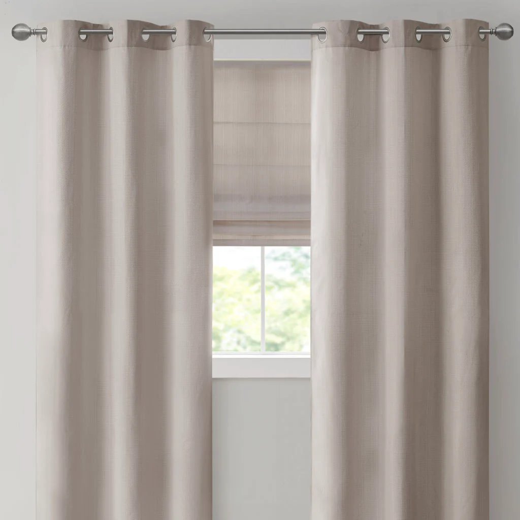 Galen Basketweave Room Darkening Curtain Panel Pair - Image 58