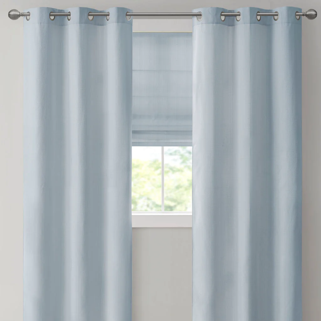 Galen Basketweave Room Darkening Curtain Panel Pair - Image 59