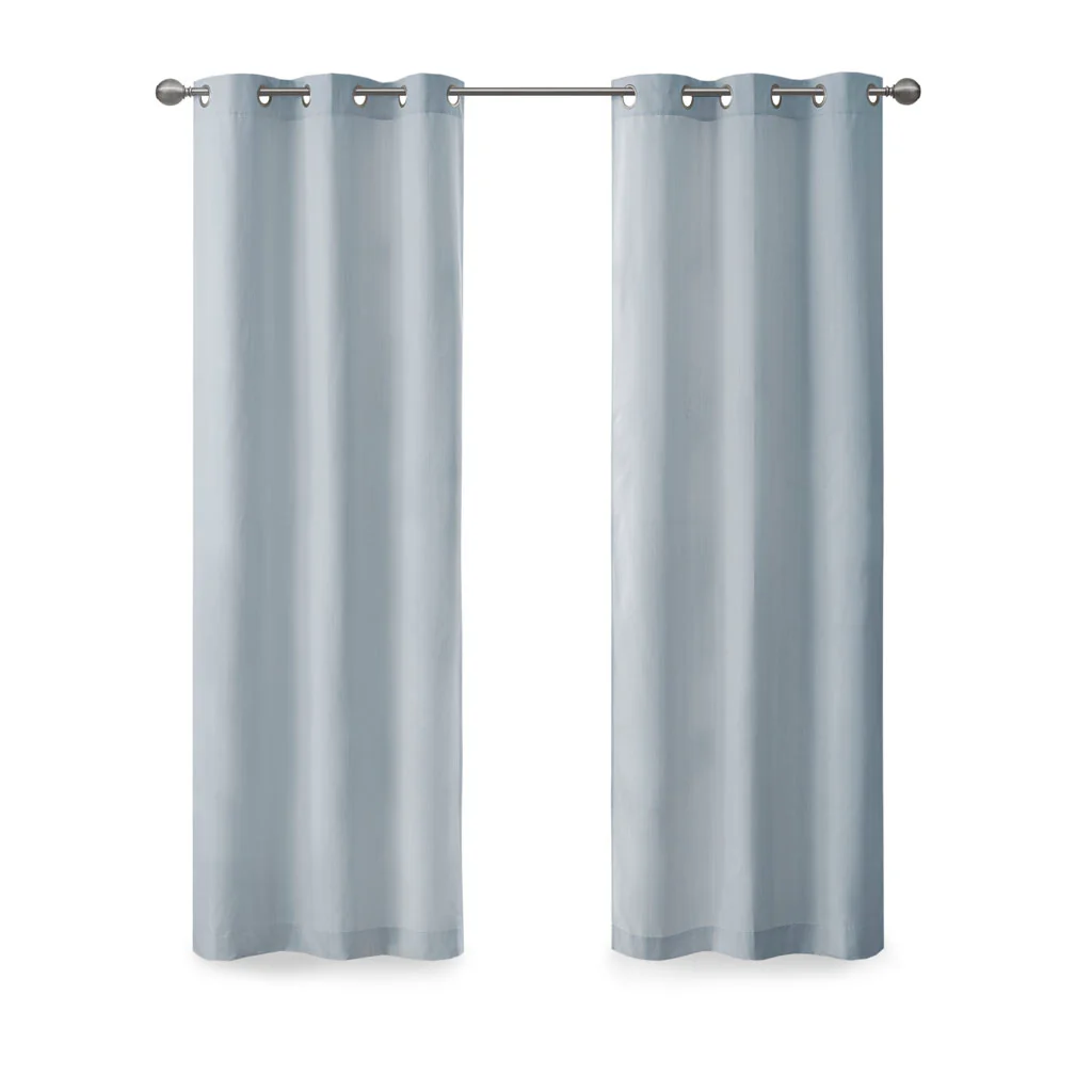 Galen Basketweave Room Darkening Curtain Panel Pair - Image 8