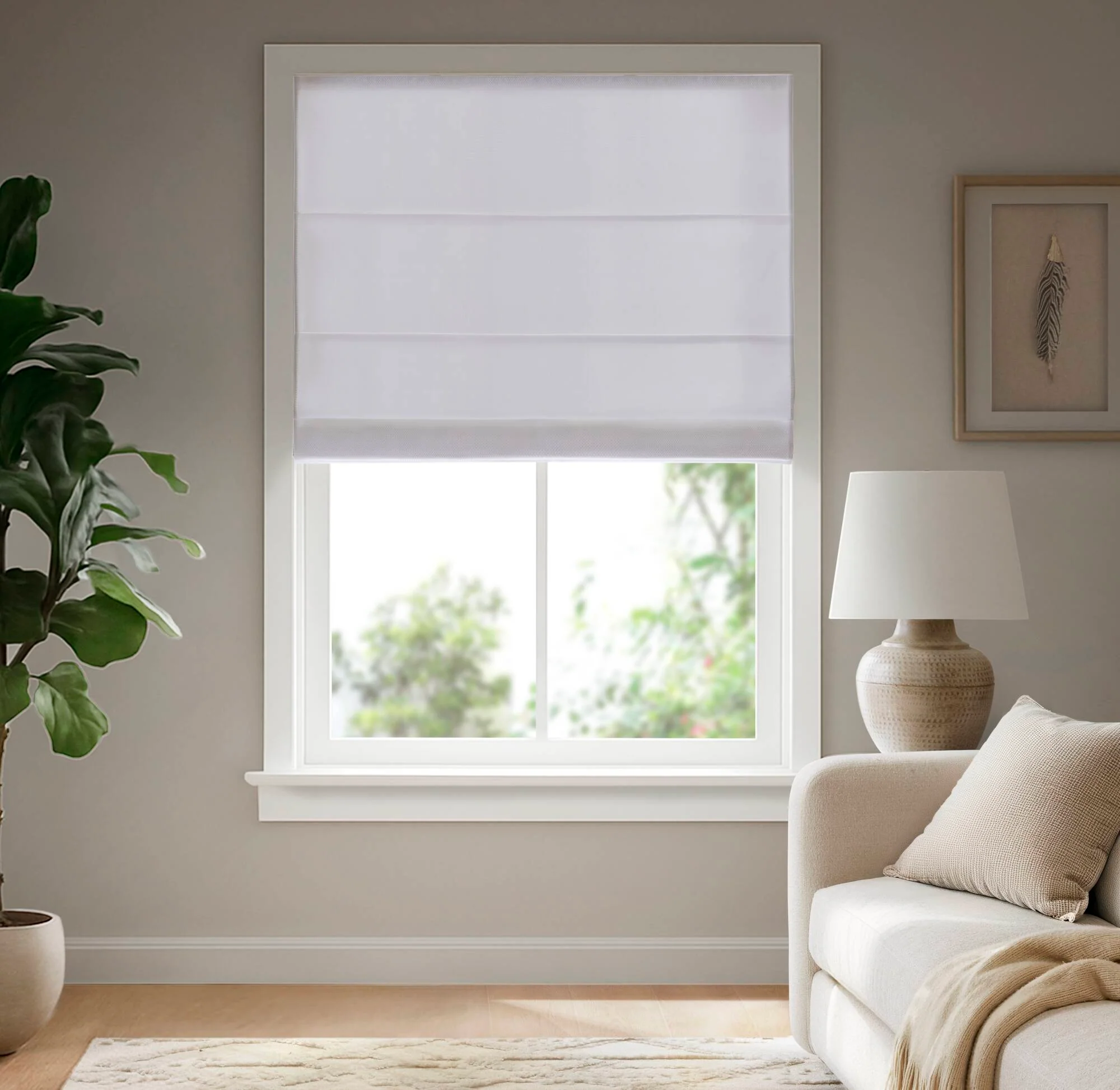 Galen Matte Cordless Roman Blind  Galen Matte fabric - Image 17
