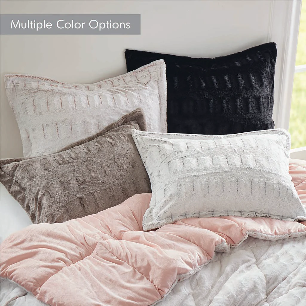 Gia Back Print Long Fur Comforter Mini Set - Image 38