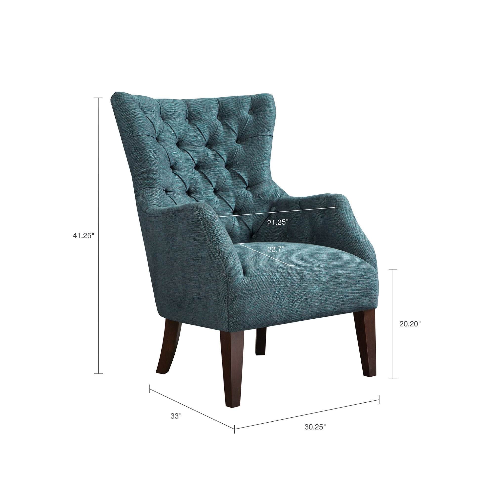Hannah Button Tufted Wing Chair - Image 13