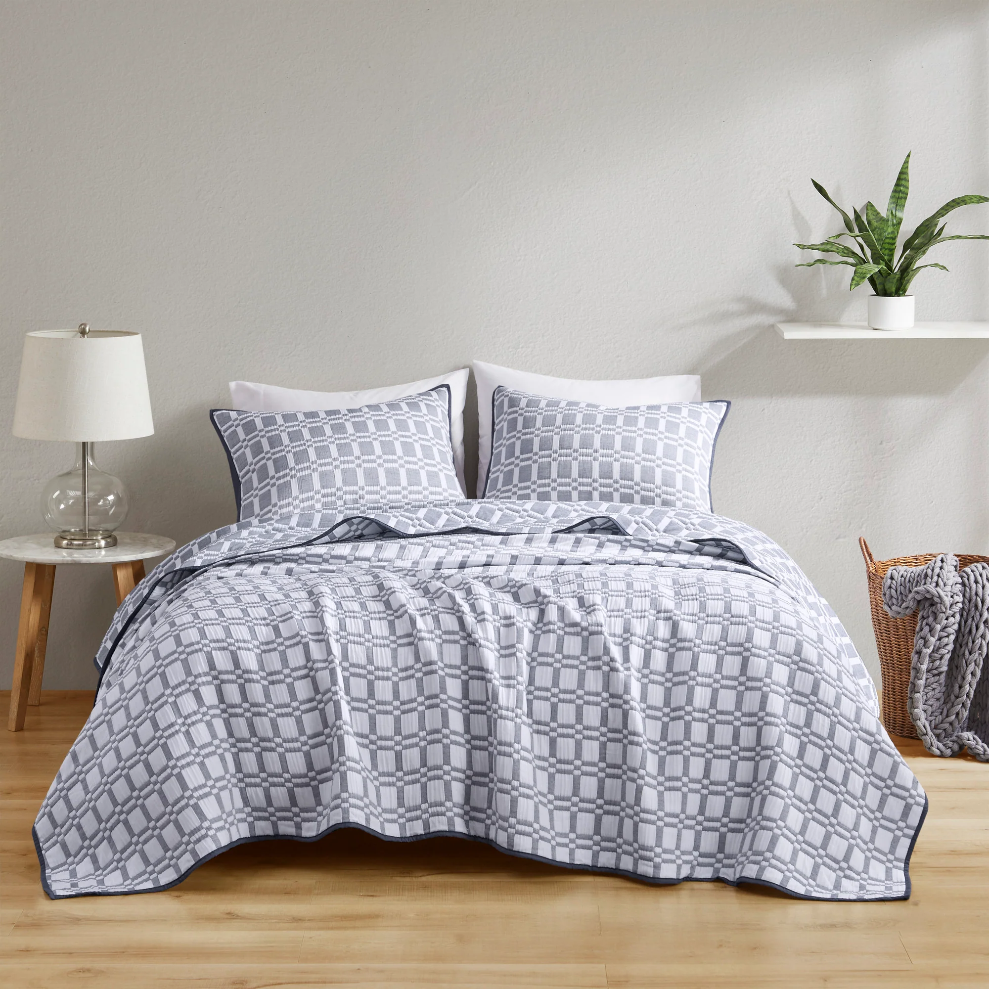 Harlow 3-Piece Reversible Matelasse Coverlet Set - Image 5