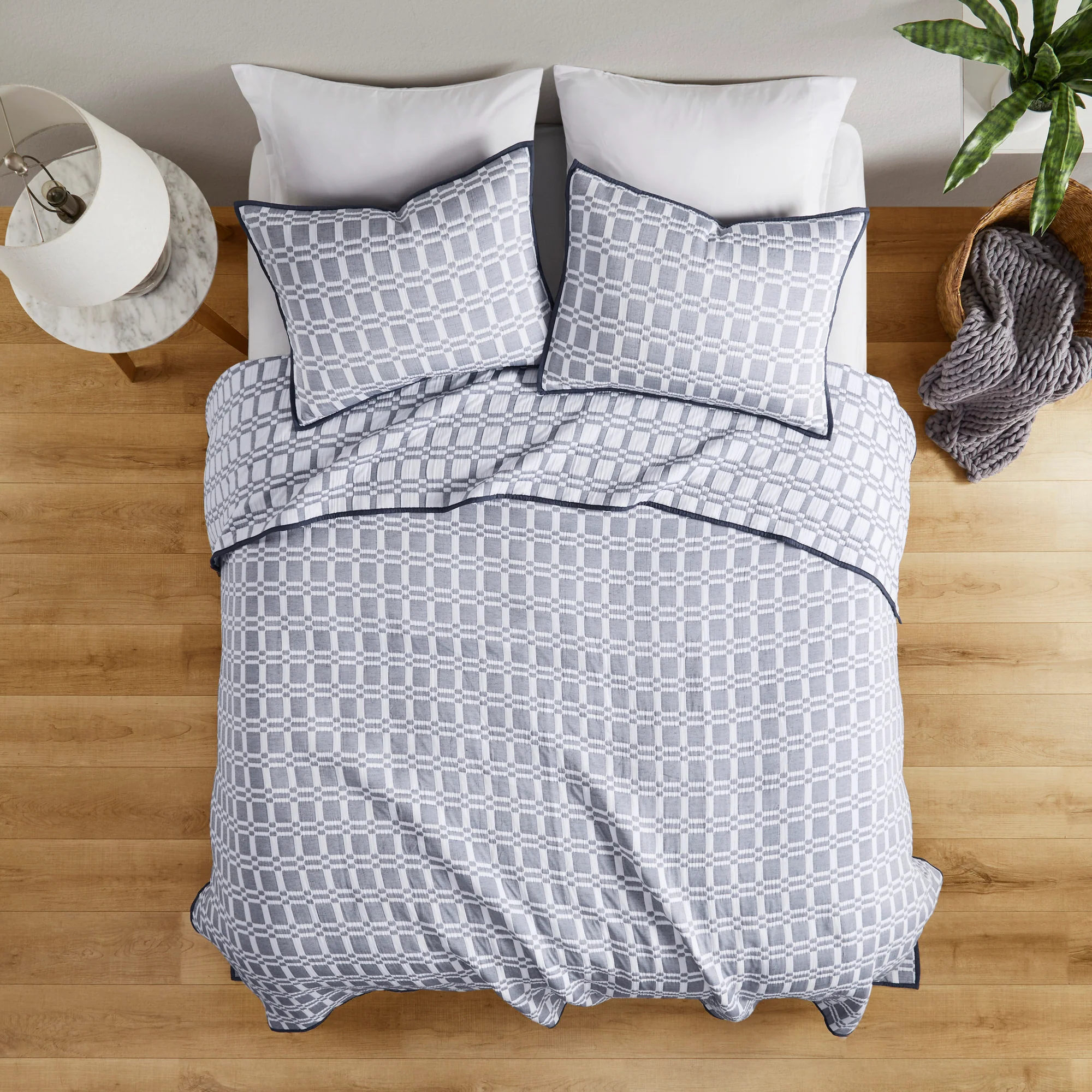 Harlow 3-Piece Reversible Matelasse Coverlet Set - Image 7
