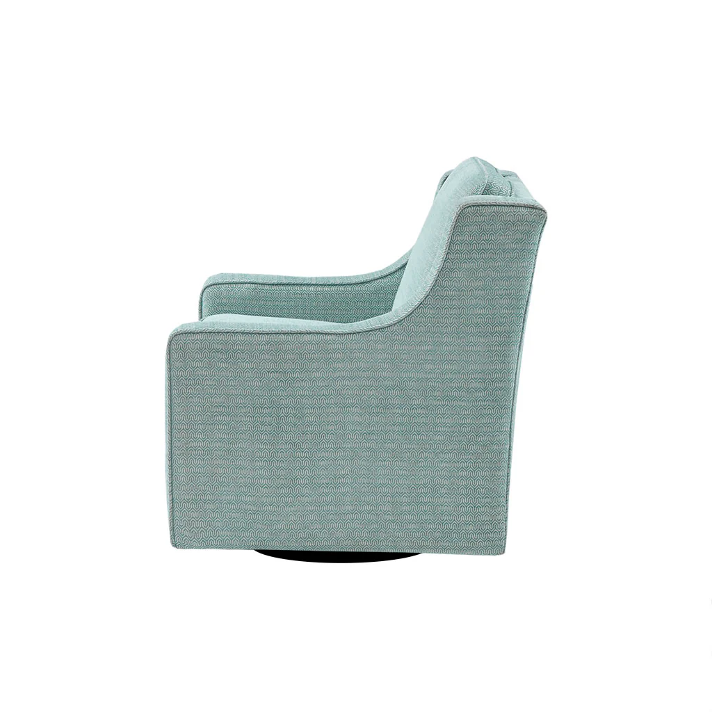 Harris Upholstered Swivel Armchair - Image 8