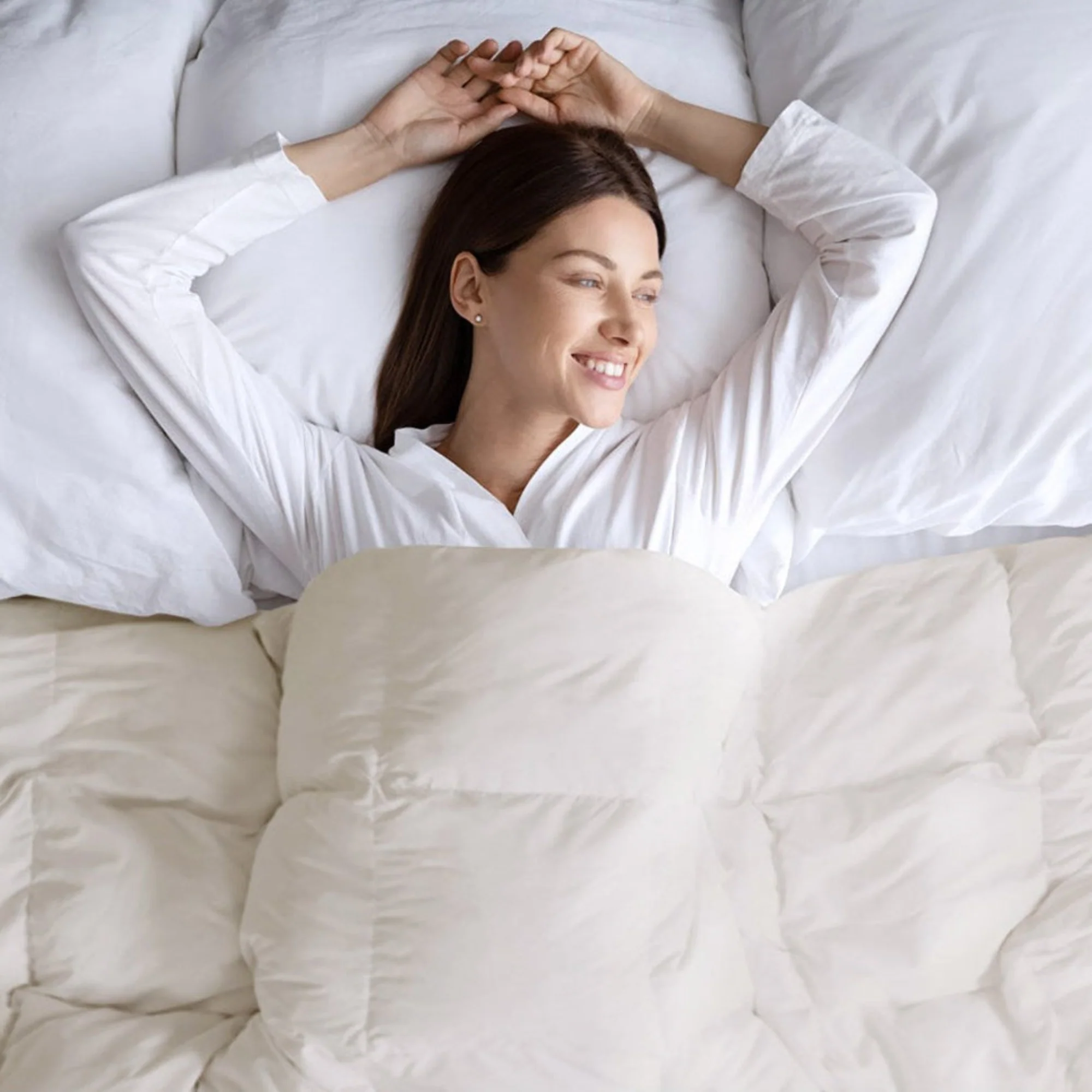 Heavy Warmth Goose Feather and Down Oversize Comforter - Image 9