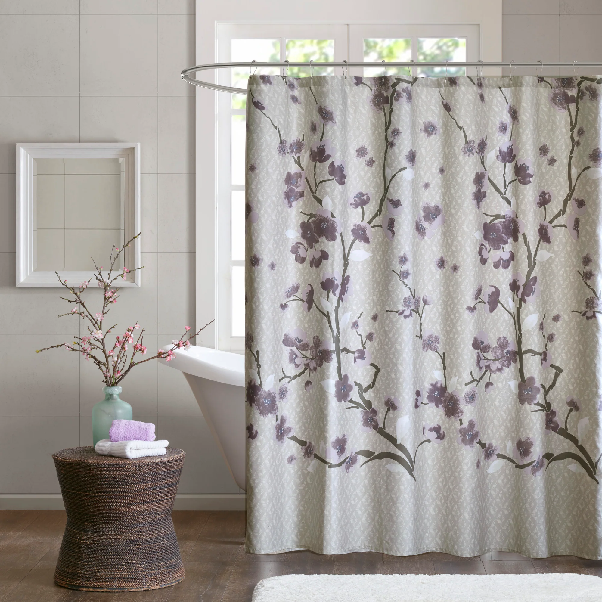 Holly Cotton Shower Curtain