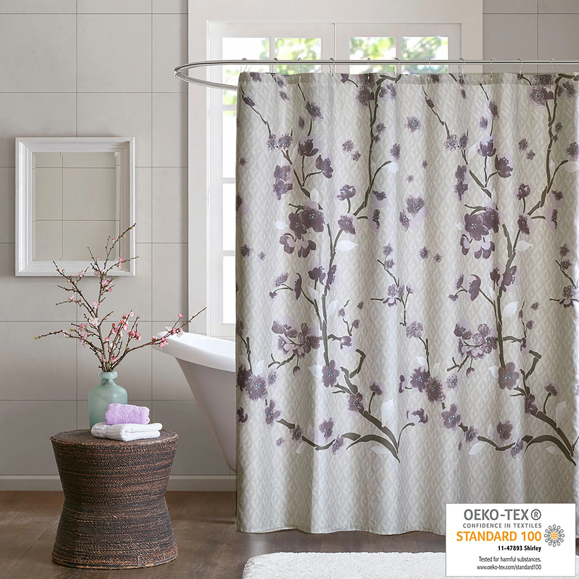 Holly Cotton Shower Curtain - Image 6