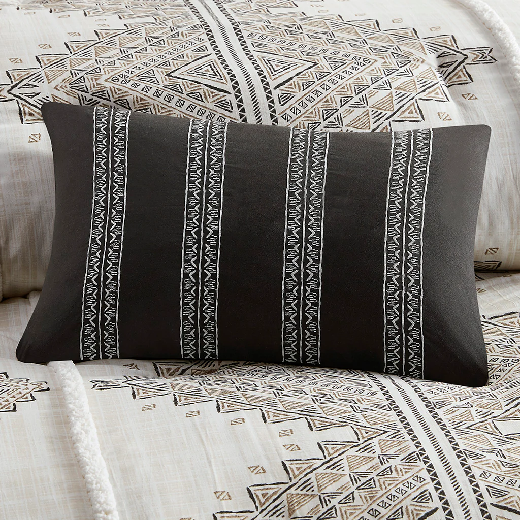 Ibiza 4-Piece Printed Duvet Cover Set with Throw Pillow - Image 7