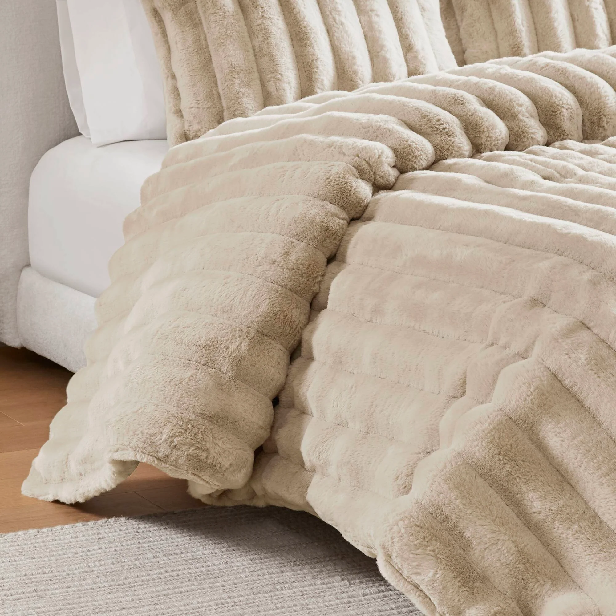 Jasmine Ultrasoft Faux Fur Ribbed Comforter Set - Image 13