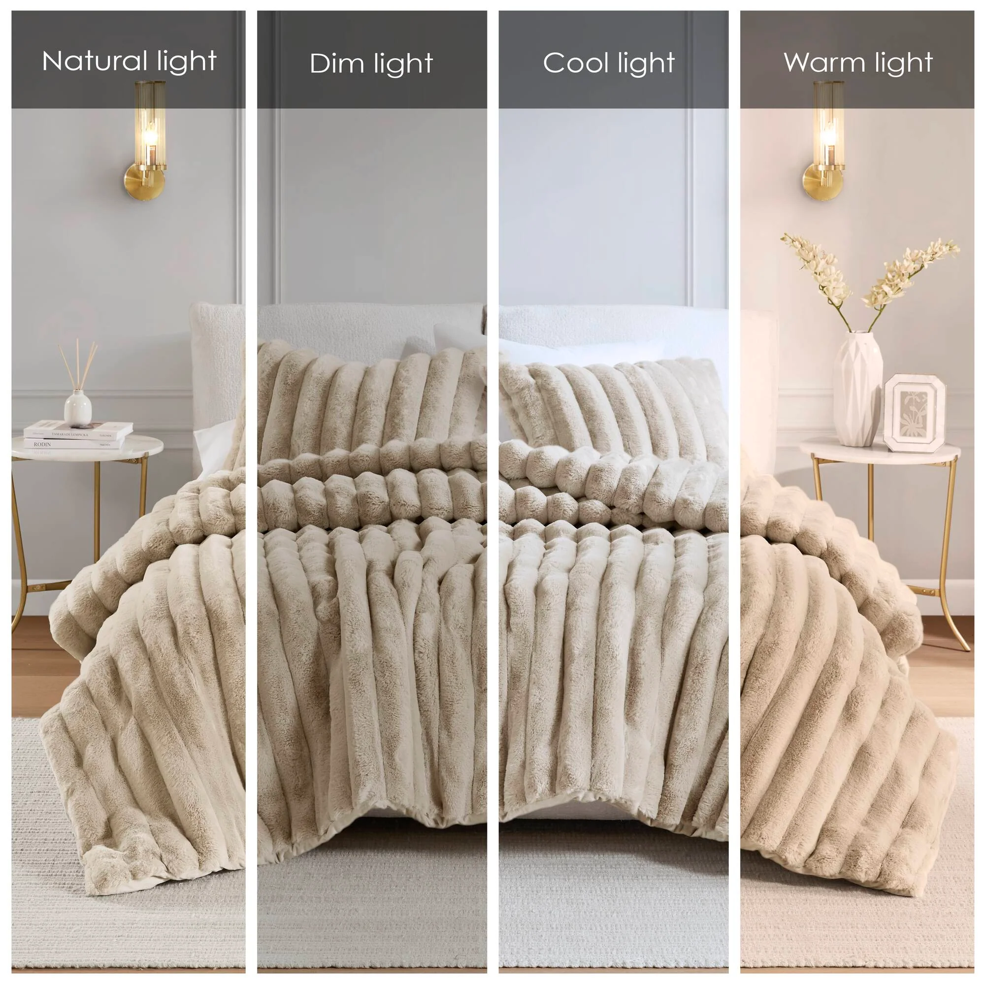 Jasmine Ultrasoft Faux Fur Ribbed Comforter Set - Image 27
