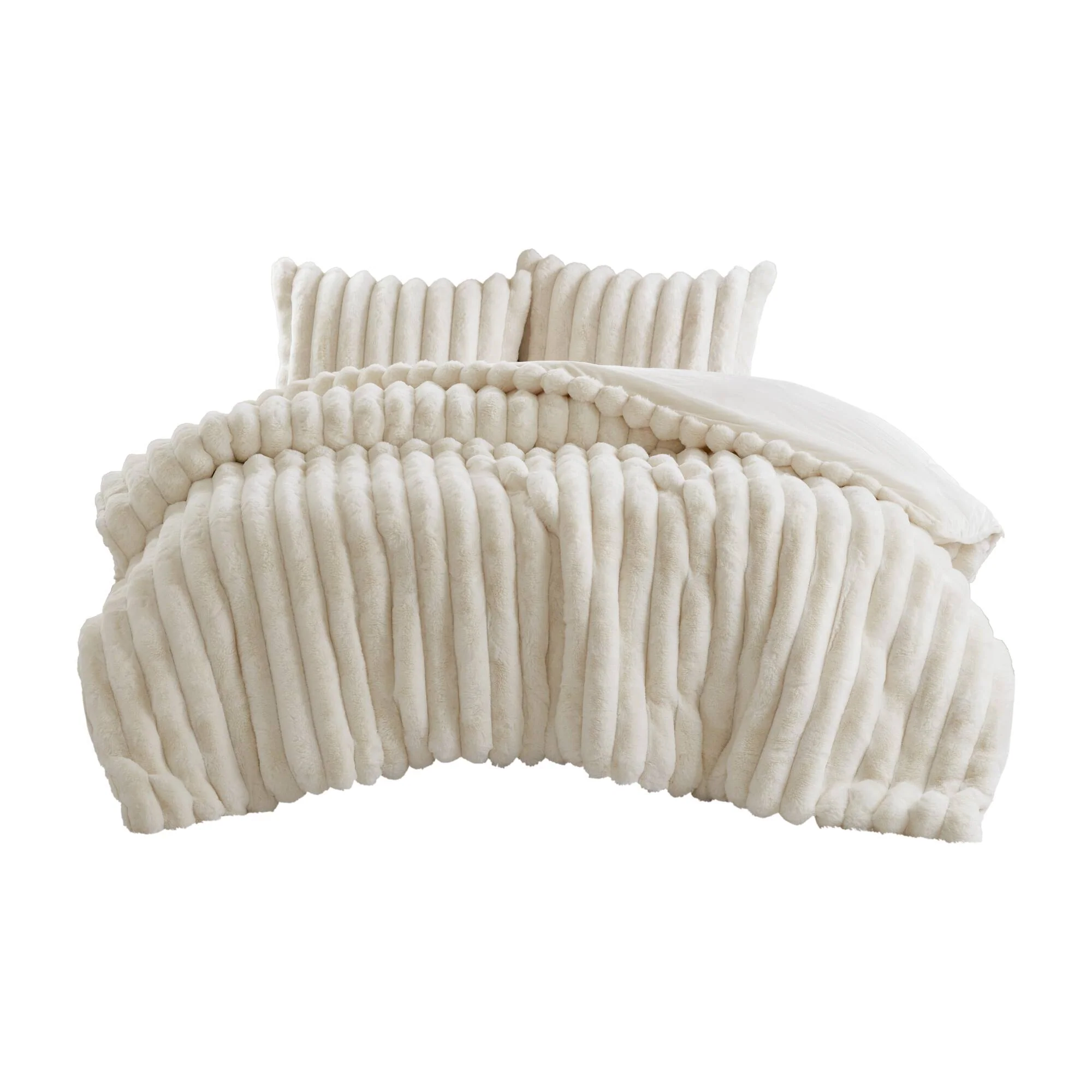 Jasmine Ultrasoft Faux Fur Ribbed Comforter Set - Image 40