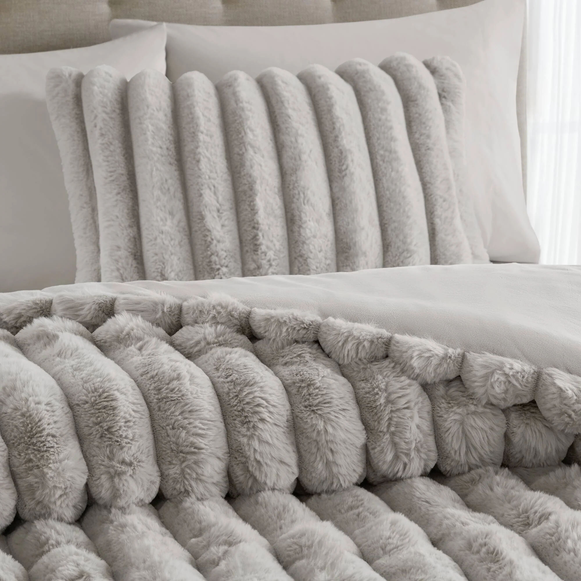 Jasmine Ultrasoft Faux Fur Ribbed Comforter Set - Image 52