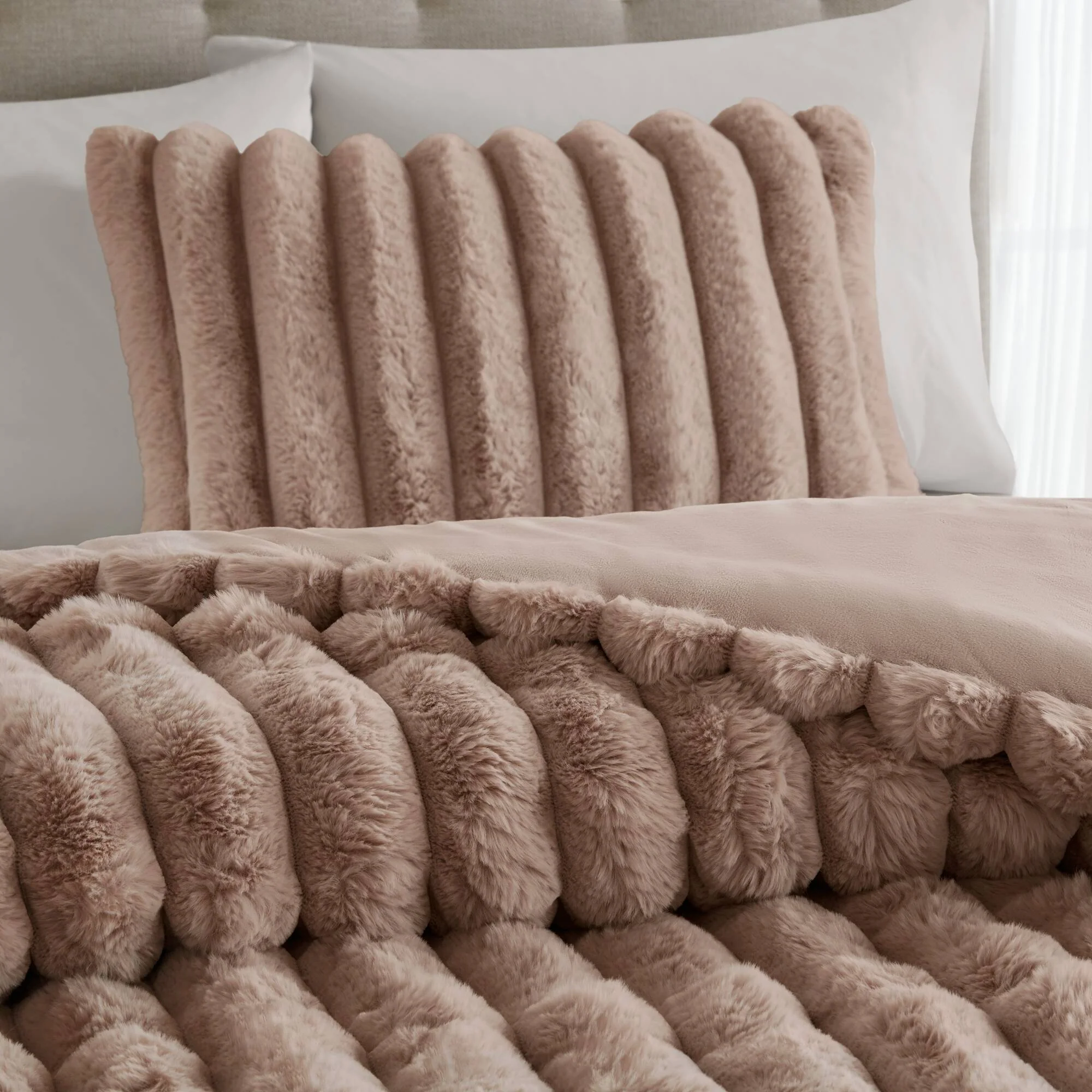 Jasmine Ultrasoft Faux Fur Ribbed Comforter Set - Image 61