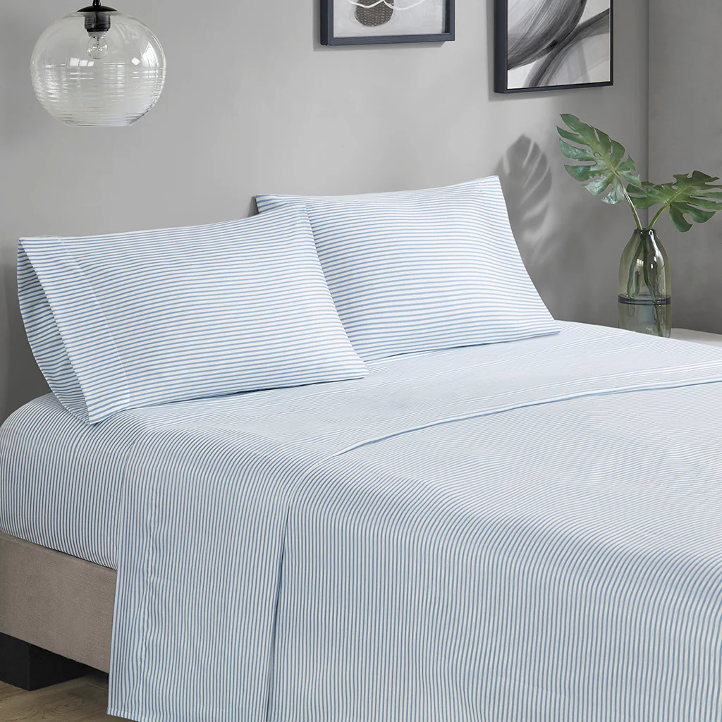 Jaxon Stripe Comforter Set with Bed Sheets - Image 19