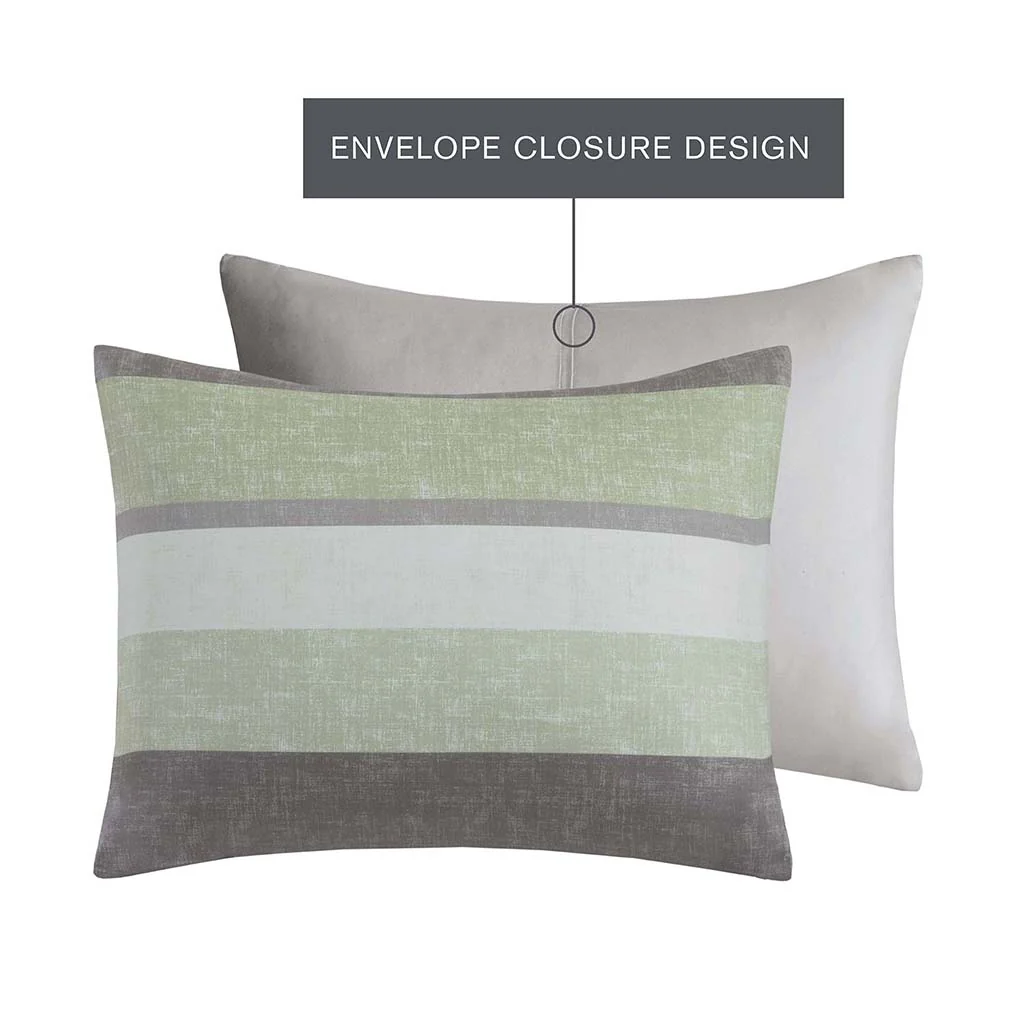 Jaxon Stripe Comforter Set with Bed Sheets - Image 23