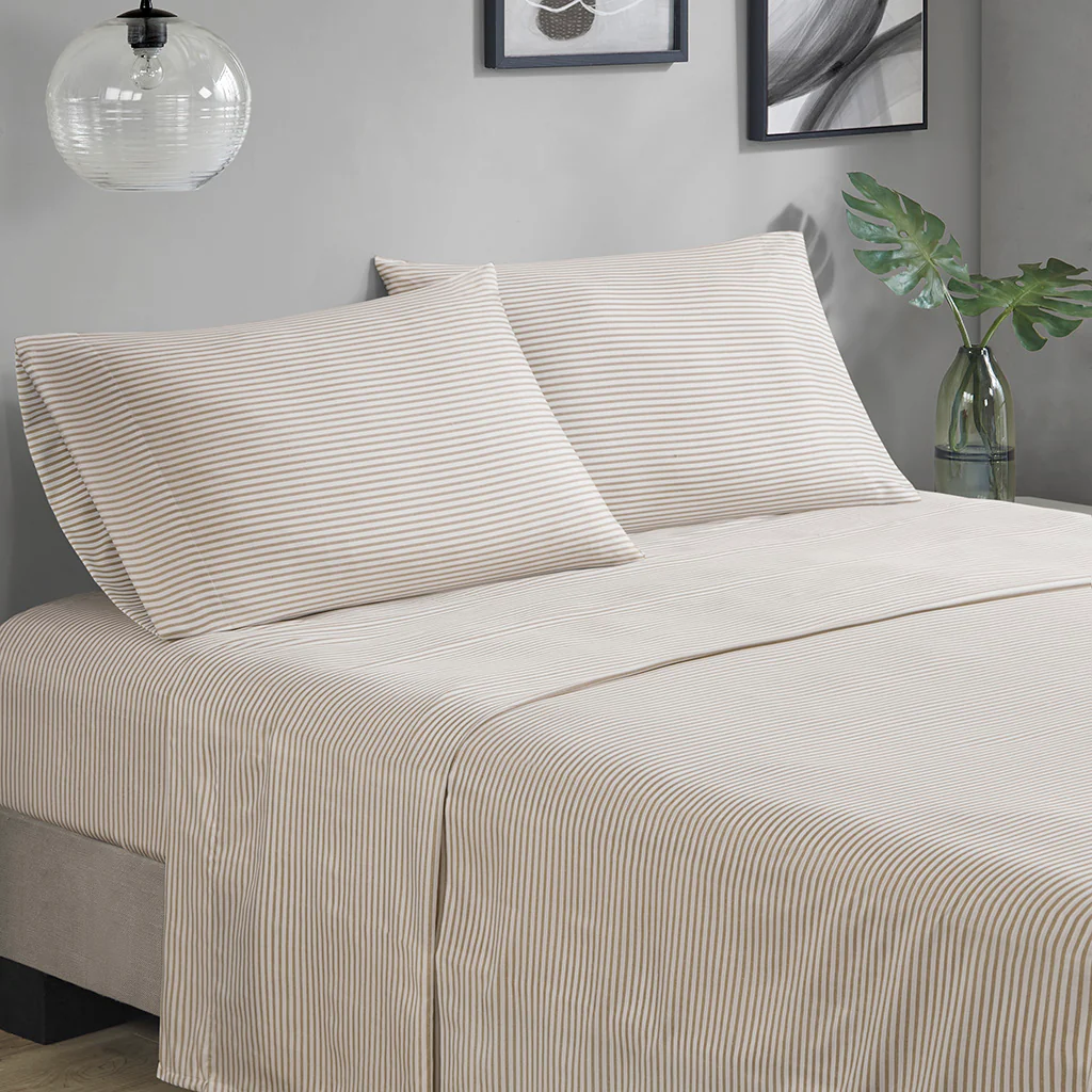 Jaxon Stripe Comforter Set with Bed Sheets - Image 31