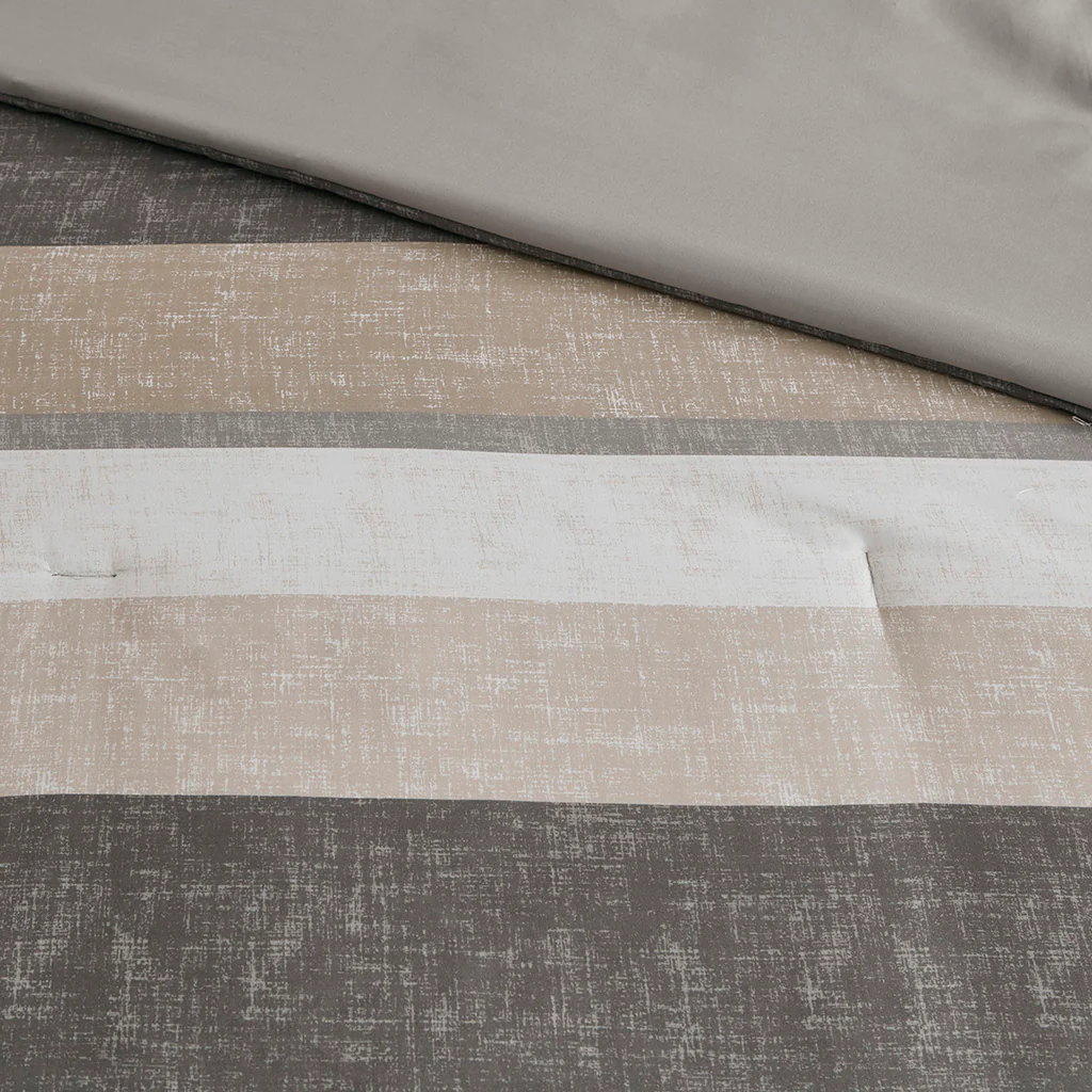 Jaxon Stripe Comforter Set with Bed Sheets - Image 36