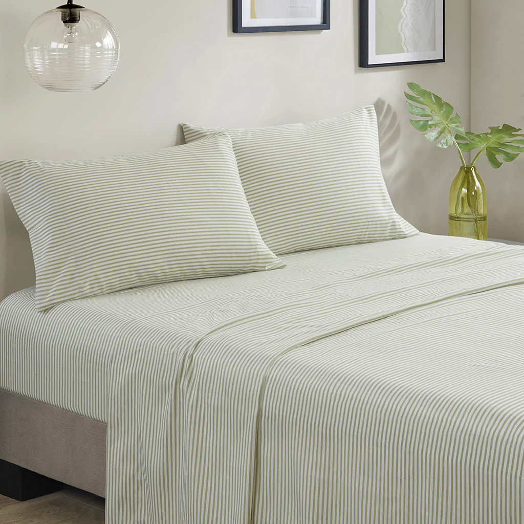 Jaxon Stripe Comforter Set with Bed Sheets - Image 49