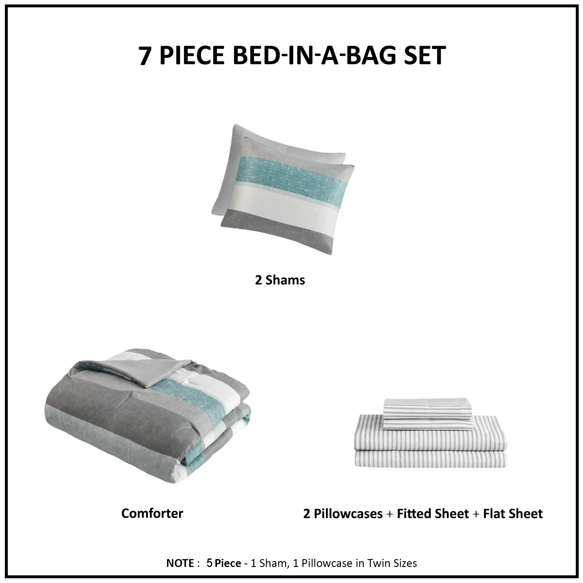 Jaxon Stripe Comforter Set with Bed Sheets - Image 52