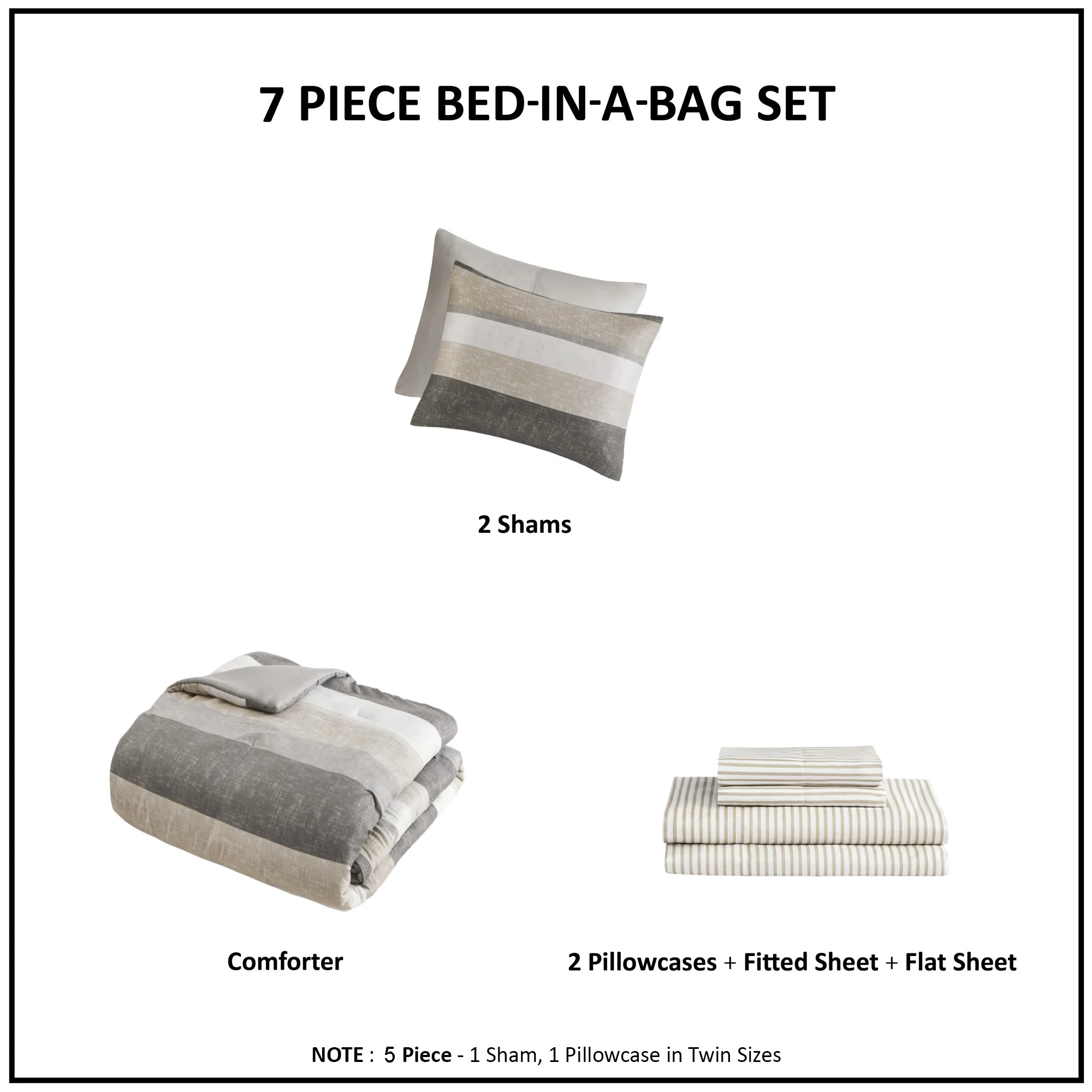 Jaxon Stripe Comforter Set with Bed Sheets - Image 56