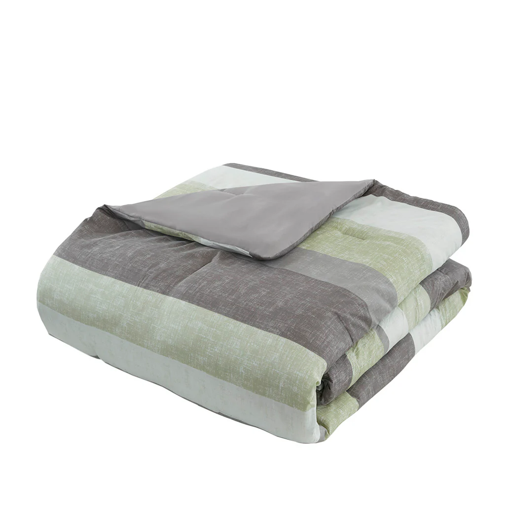 Jaxon Stripe Comforter Set with Bed Sheets - Image 58