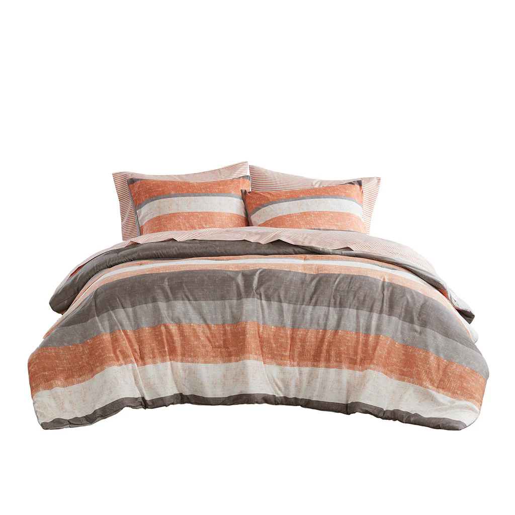 Jaxon Stripe Comforter Set with Bed Sheets - Image 72