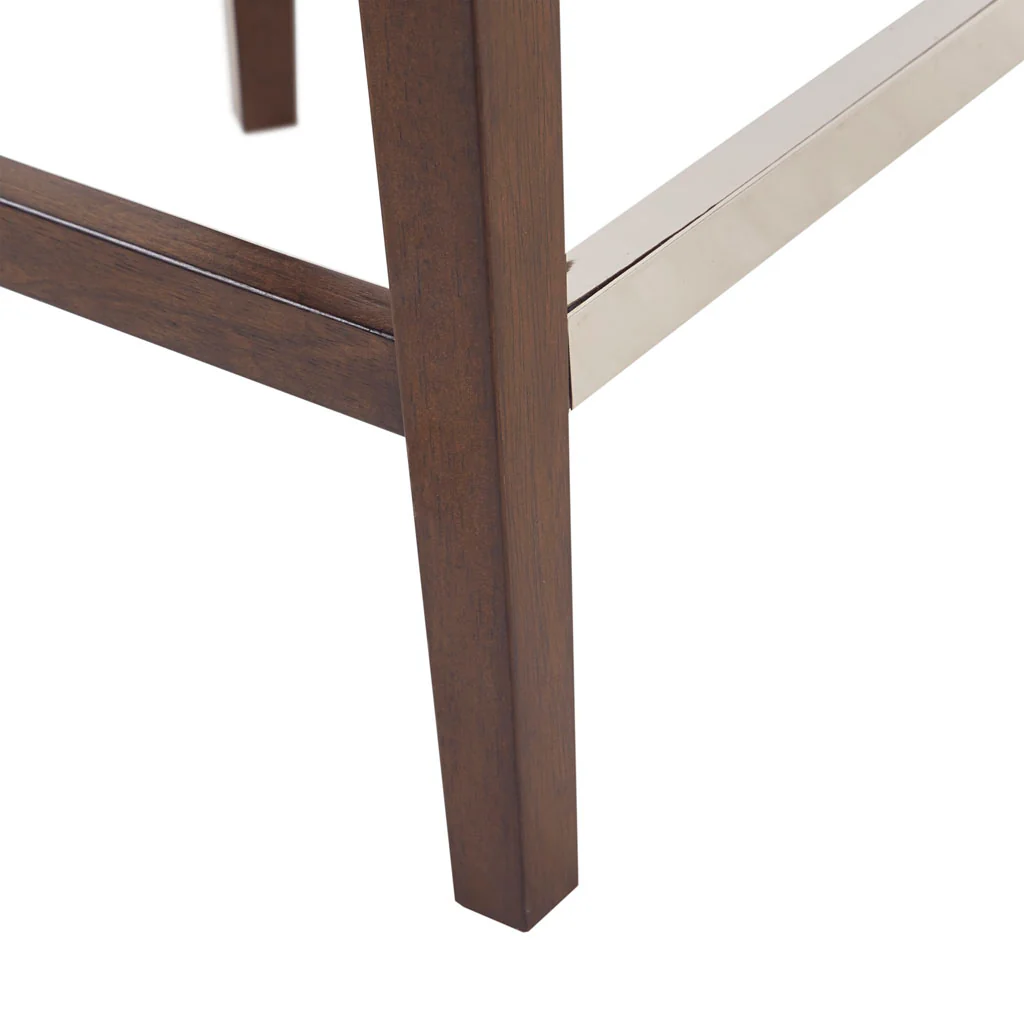 Jillian Upholstered Counter Stool with Cutout Back Design and Swivel Seat - Image 11