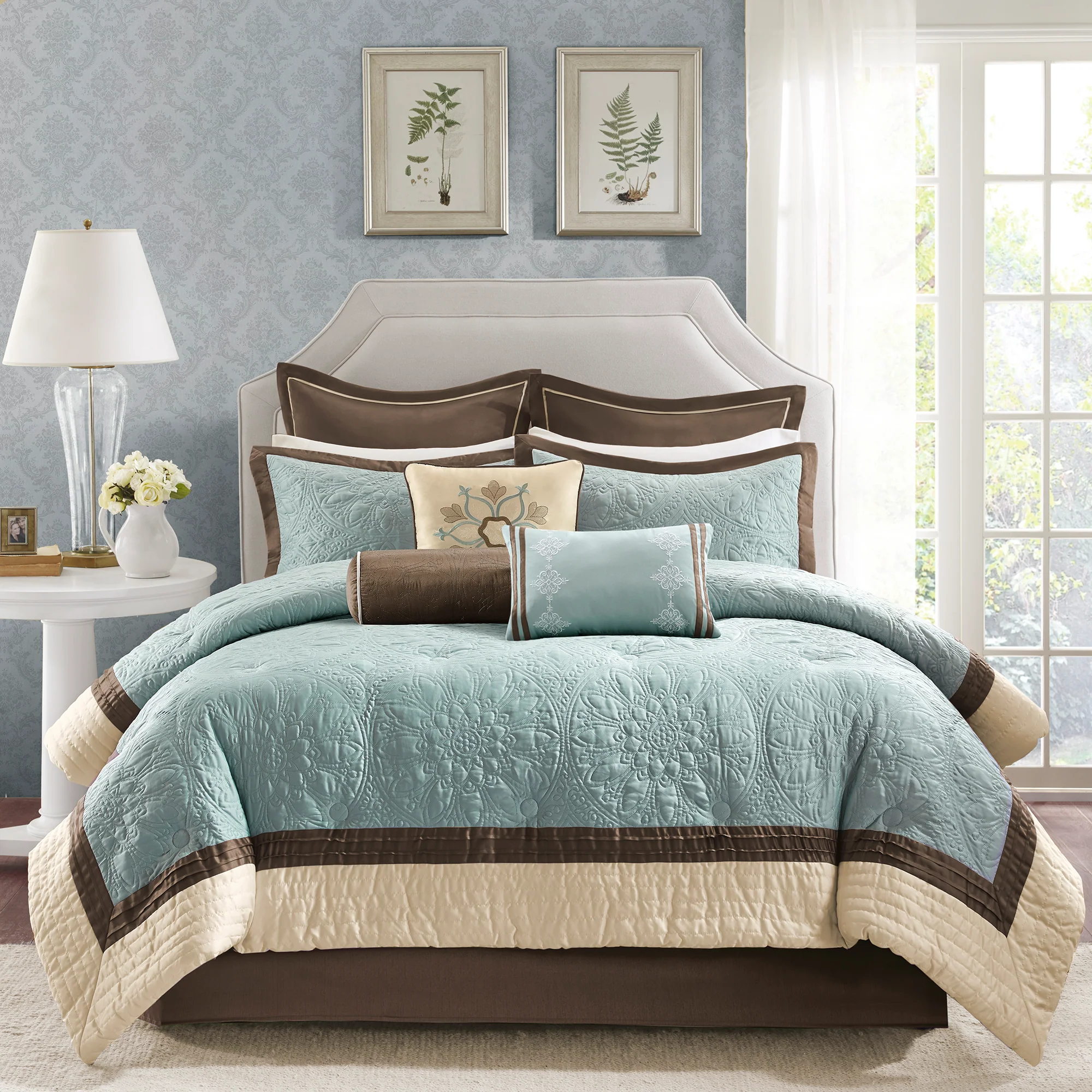 Juliana 9-Piece Charmeuse Comforter Set - Image 2