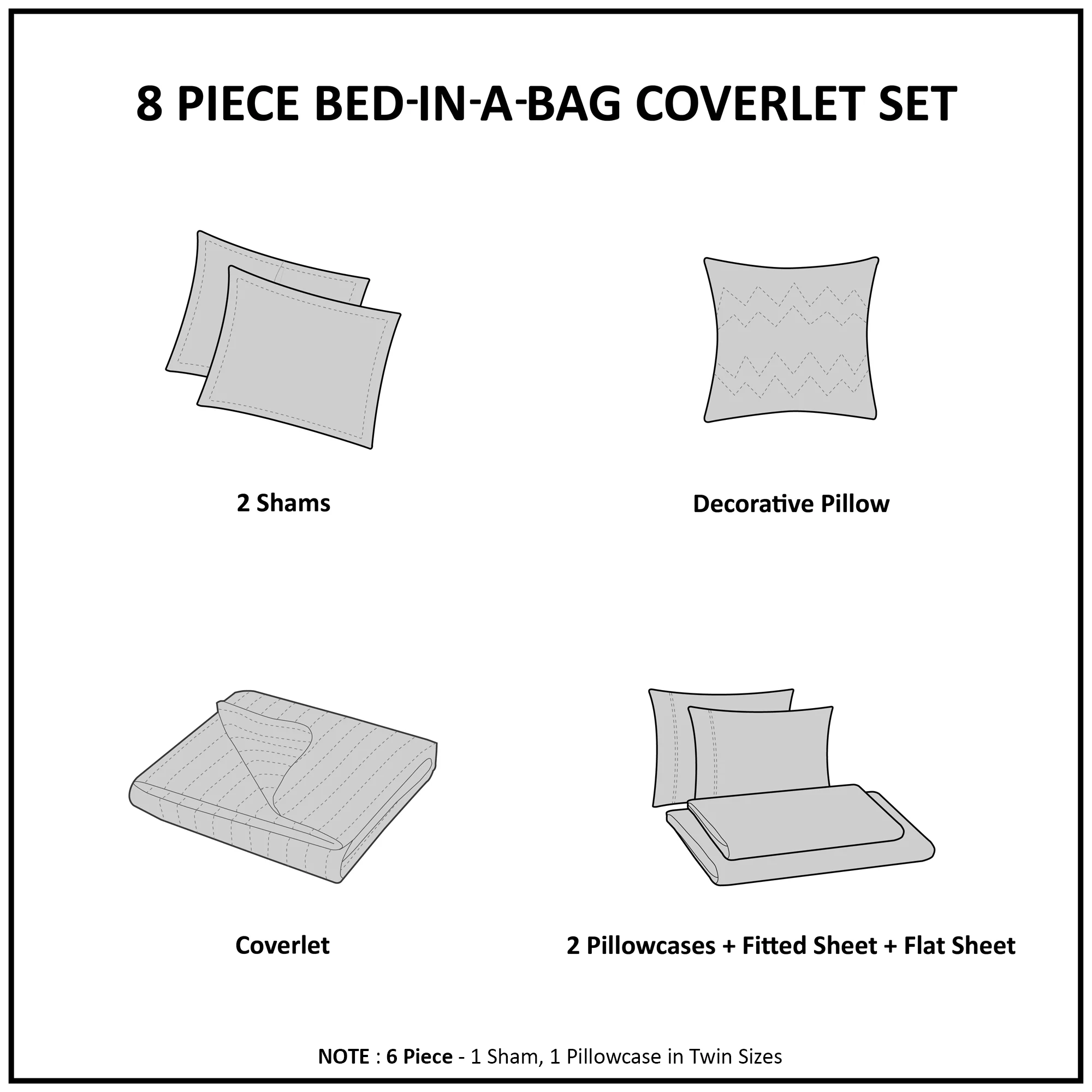 Knowles 8-Piece Quilt Set with Cotton Bed Sheets - Image 6