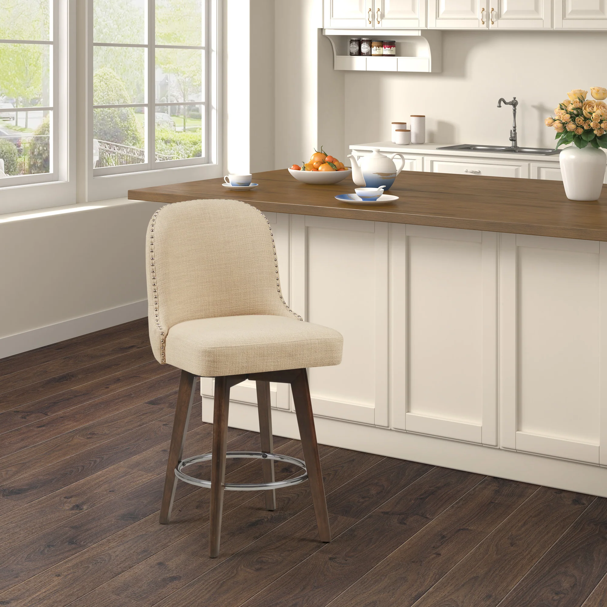 Kobe Counter Stool with Swivel Seat - Image 2
