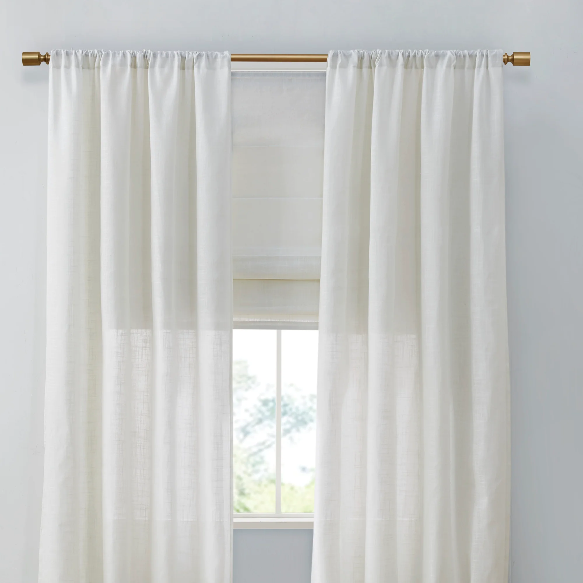 Kyler Linen Blend Light Filtering Curtain Panel Pair - Image 21