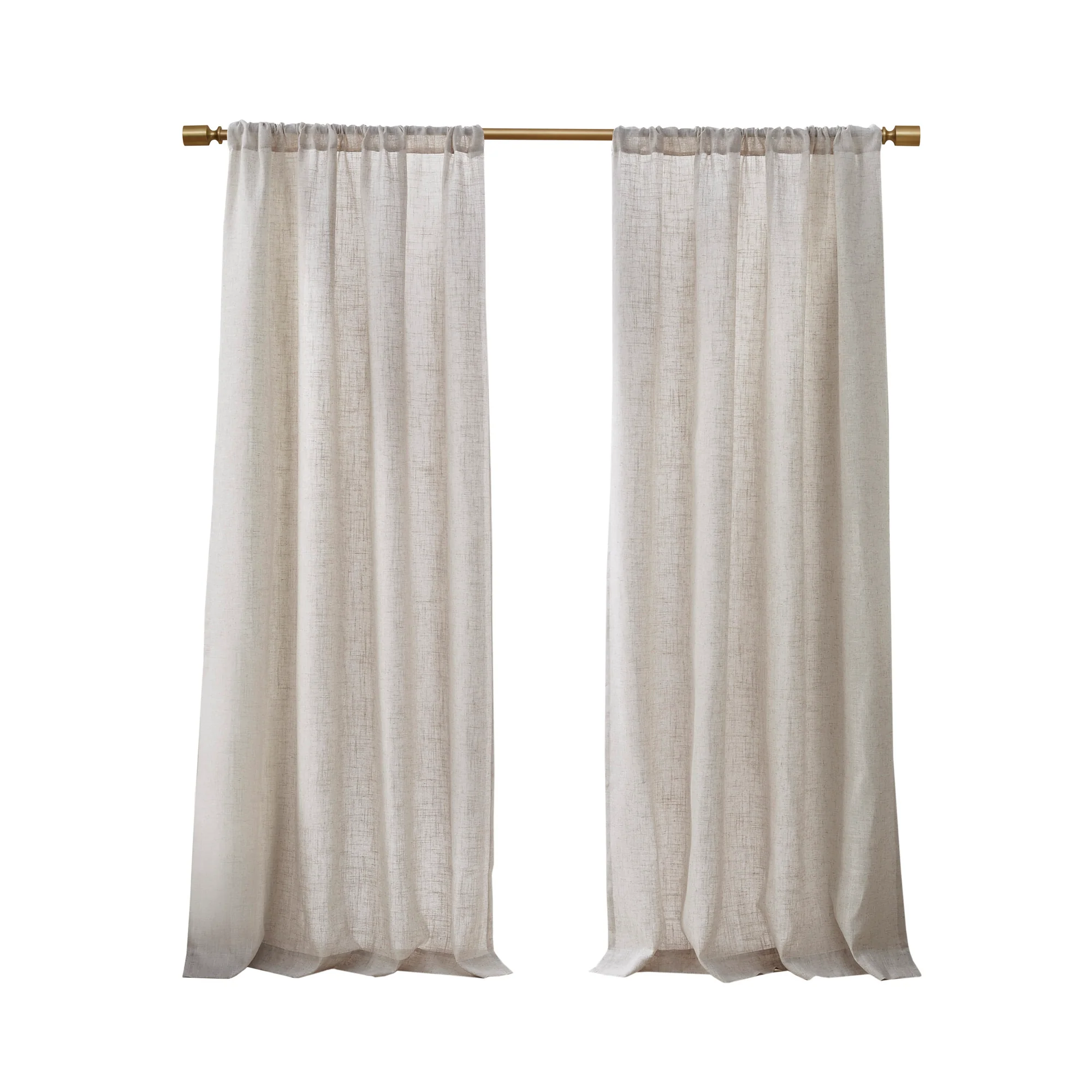 Kyler Linen Blend Light Filtering Curtain Panel Pair - Image 39