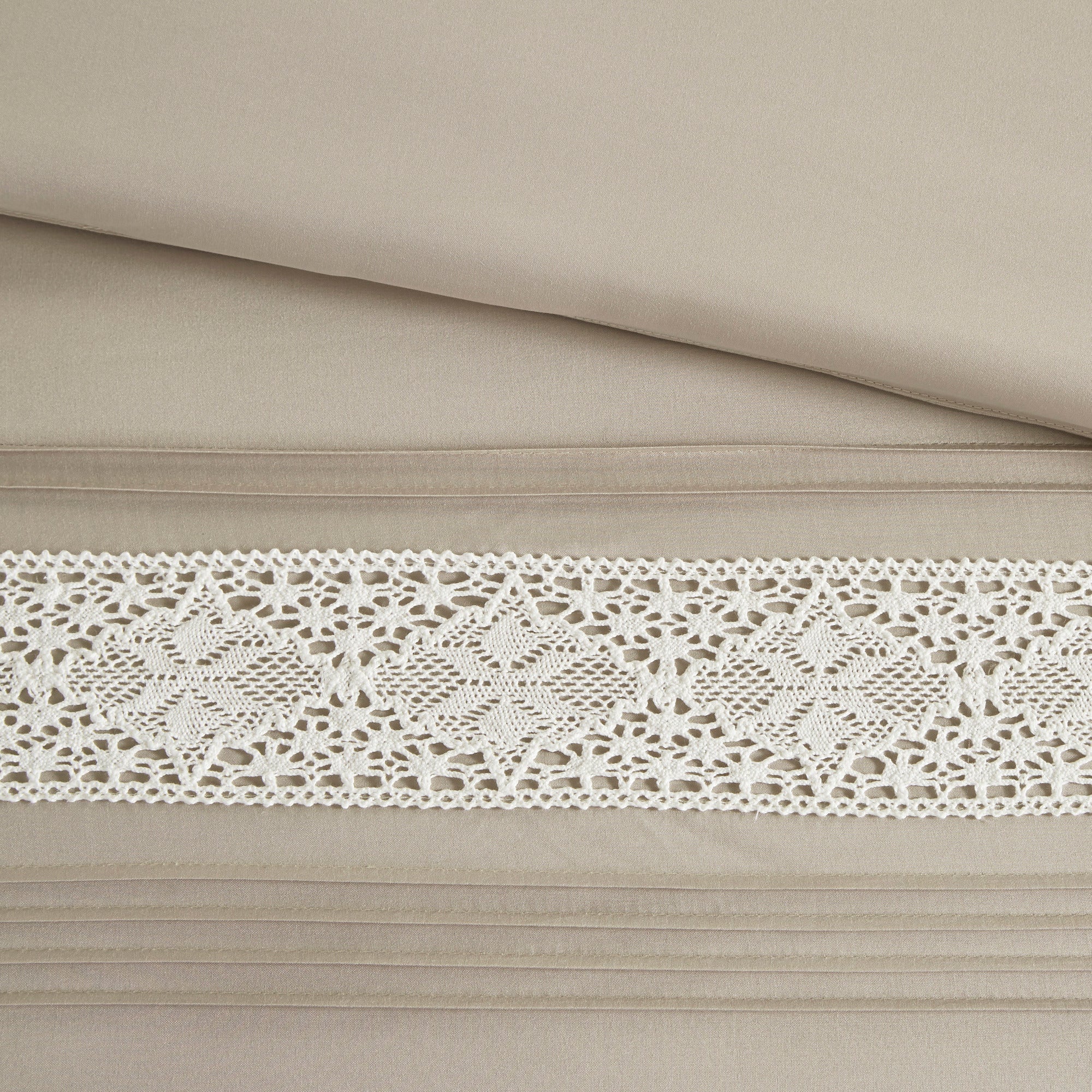 Lacey 7-Piece Lace Trim Comforter Set with Throw Pillows - Image 24
