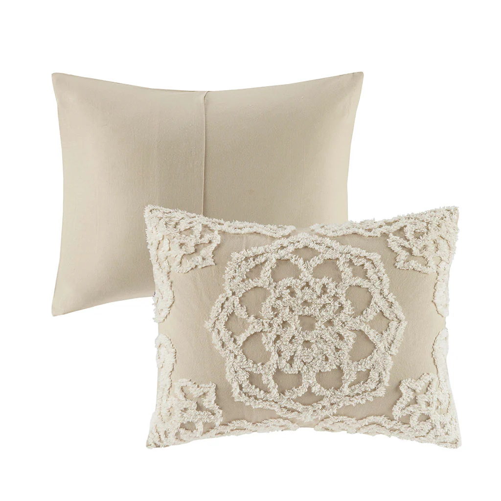 Laetitia 3-Piece Tufted Cotton Chenille Medallion Comforter Set - Image 29