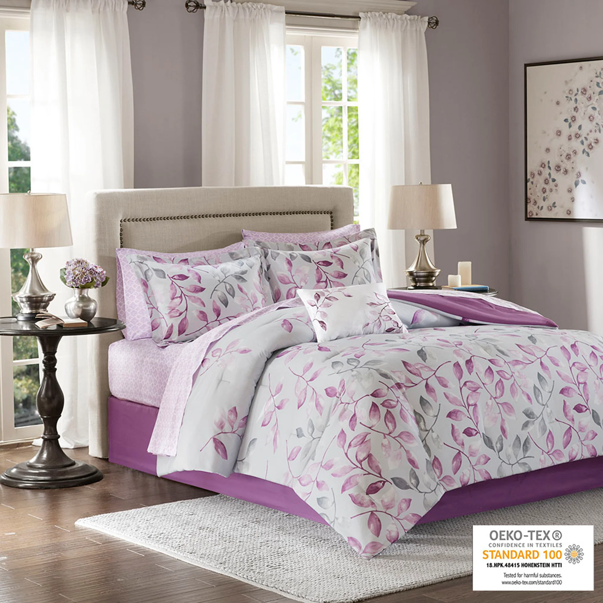 Lafael 9-Piece Comforter Set with Cotton Bed Sheets - Image 6